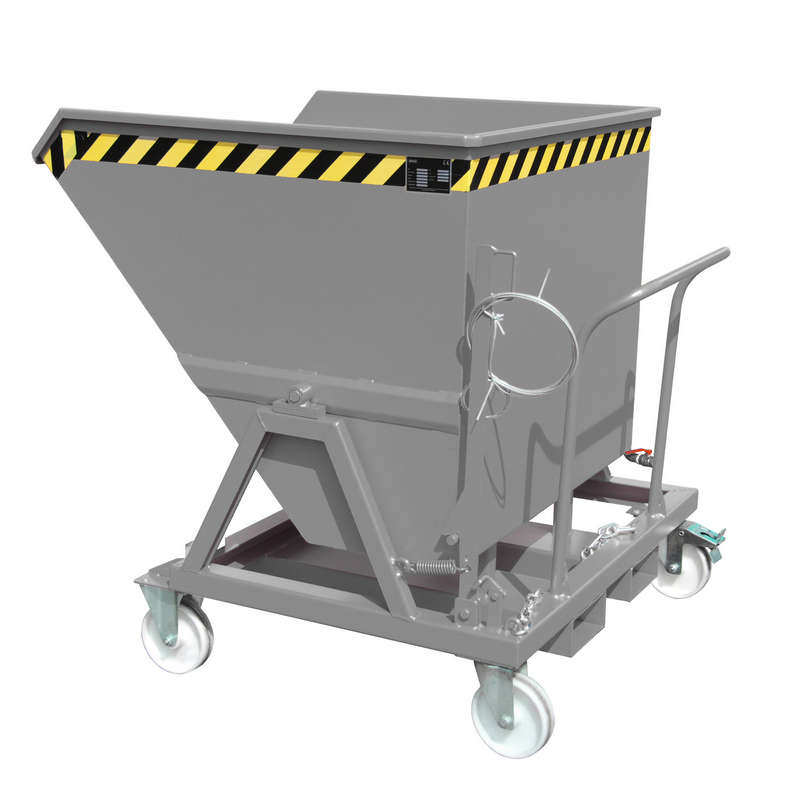 Bauer Späne-Kippmulde Typ SKS 700, zum Transport und Entleerung von Schüttgütern, versch. Farben – Bild 6