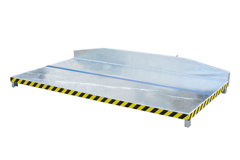 Restgitter-Palette Typ RGP-1, 2500mm breit, 2000kg Tragkraft, versch. Farben o. Feuerverzinkt – Bild 7