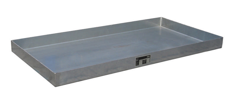 Kleingebindewanne Typ KGW 2, ohne Lochblech-Rost, 25L Auffangvolumen, Tragfähigkeit max. 150kg, verzinkt o. Edelstahl