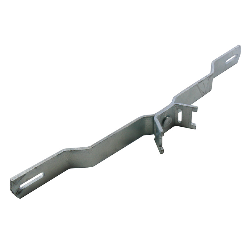 Gekröpfte Bandschelle für Andreaskreuz, Lochabstand 350 mm