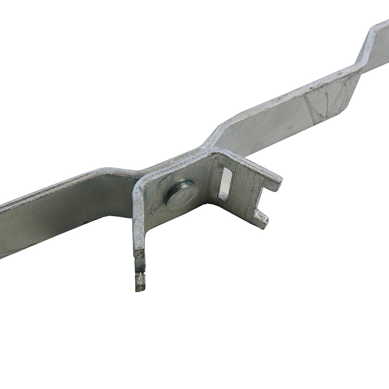 Gekröpfte Bandschelle für Andreaskreuz, Lochabstand 350 mm – Bild 4