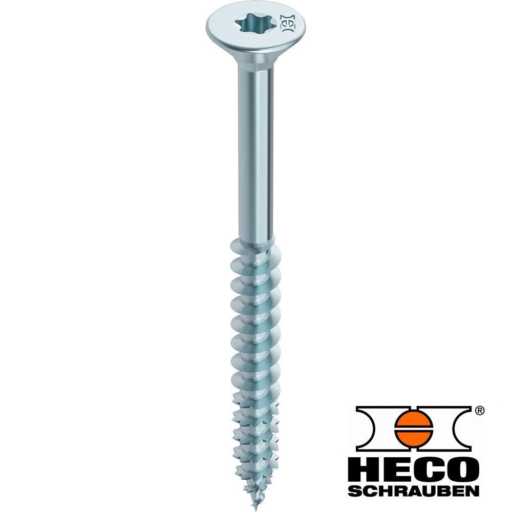 HECO FIX plus Schrauben verzinkt TORX TX-15 Senkkopf 4 x 60 mm 200 Stück – Bild 2
