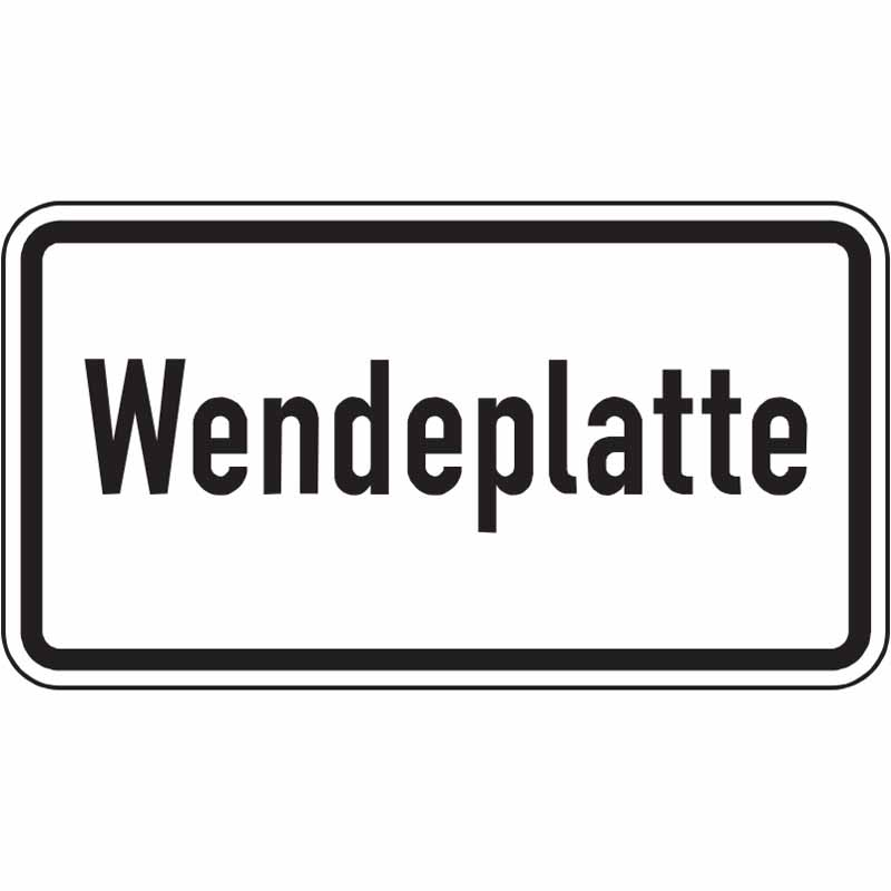 Hinweisschild Wendeplatte – Bild 2