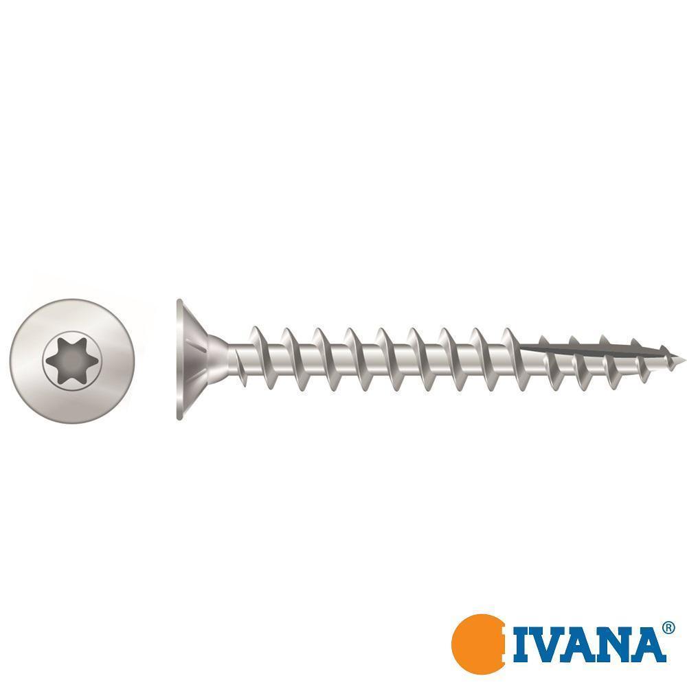 Ivana Schrauben verzinkt TORX TX-20 Senkkopf 5 x 50 mm 200 Stück