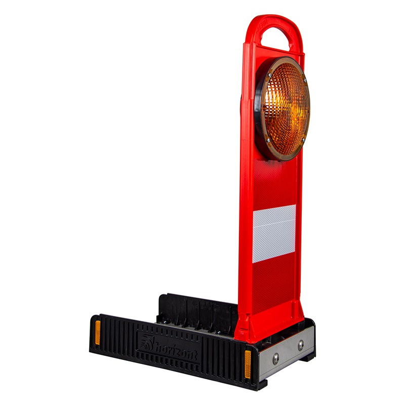 Klappbake FlashMax Stack Synchro horizont, stapelbar, LED Blitz 1seitig gelb, Lauflichtanlage – Bild 3