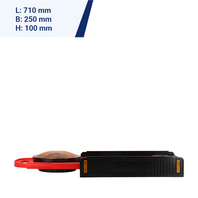 Klappbake FlashMax Stack Synchro horizont, stapelbar, LED Blitz 1seitig gelb, Lauflichtanlage – Bild 5