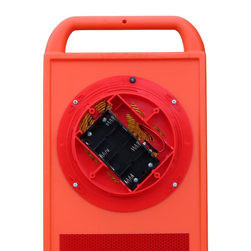 Klappbake LED Flash horizont, 1seitig gelb, batteriebetrieben – Bild 6