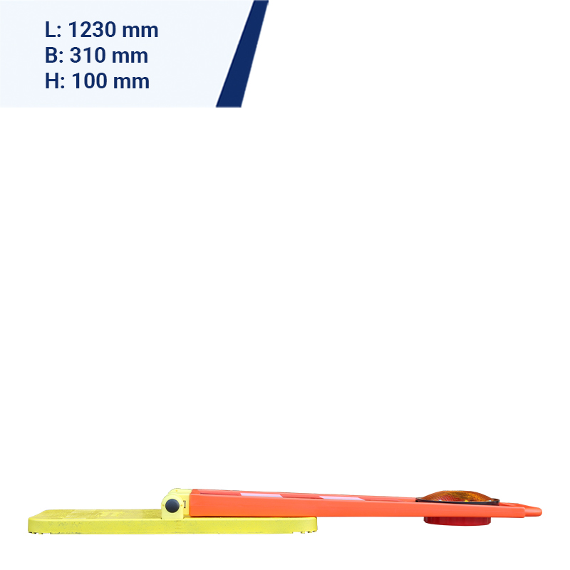 Klappbake LED Flash horizont, 1seitig gelb, batteriebetrieben – Bild 8