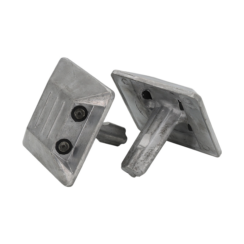 Markierungsnagel Aluminium zum Einbohren mit Reflektoren 100 x 100 mm – Bild 2