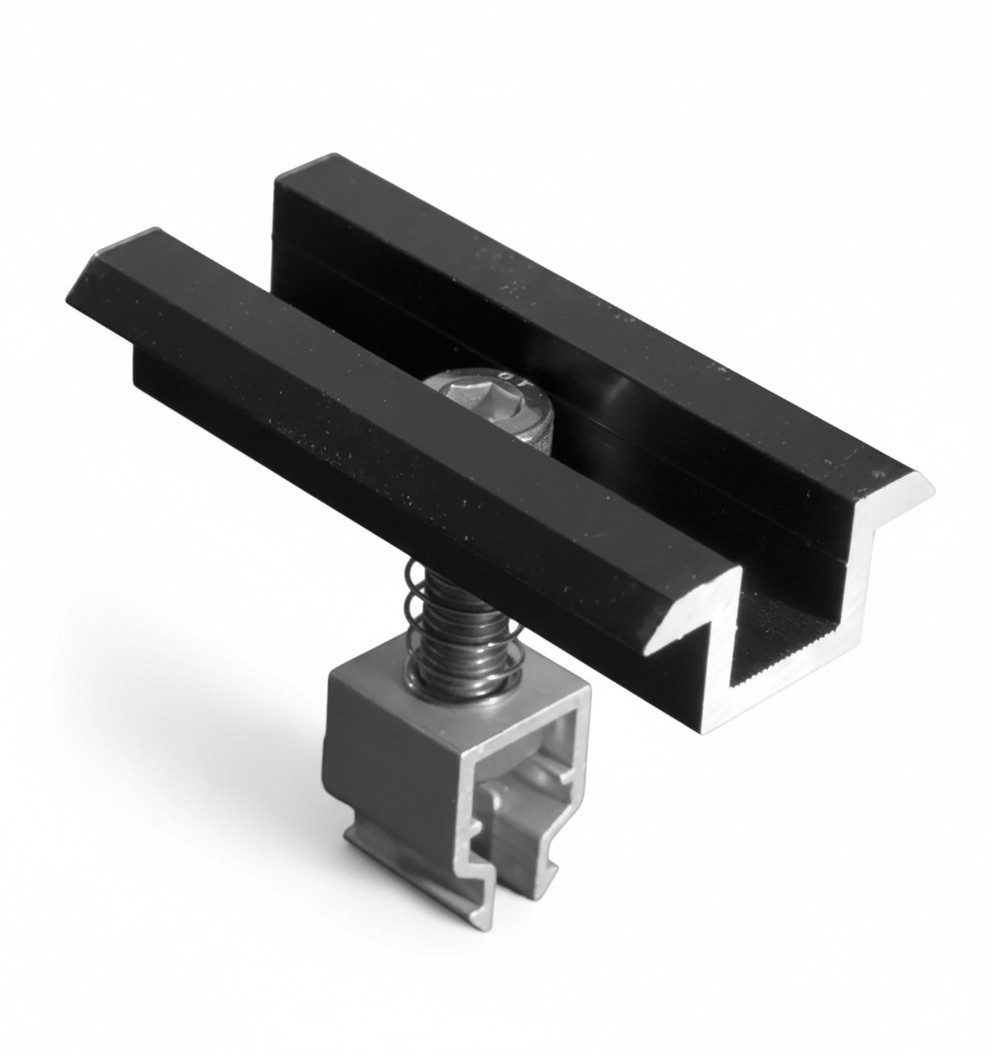 Mittelklemme schwarz höhenverstellbar