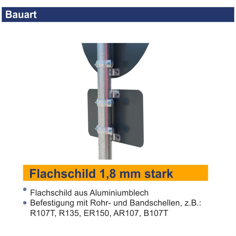 Parkplatzschild ohne Text: zum Selbstbeschriften – Bild 3