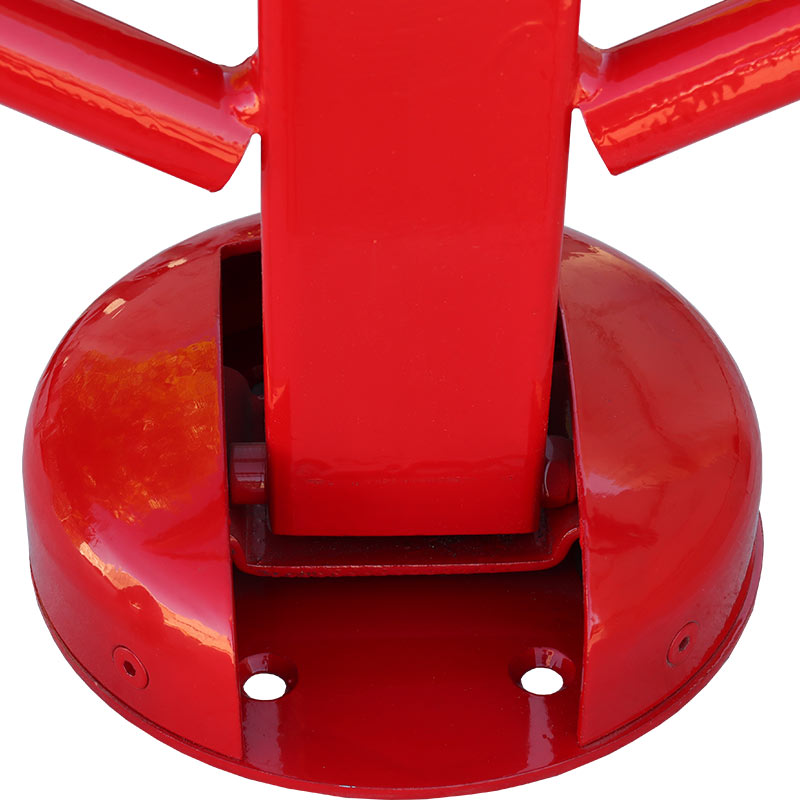 Parkplatzsperre flexibel, umlegbar mit Rundrohrbügeln, Profilzylinderschloss – Bild 4