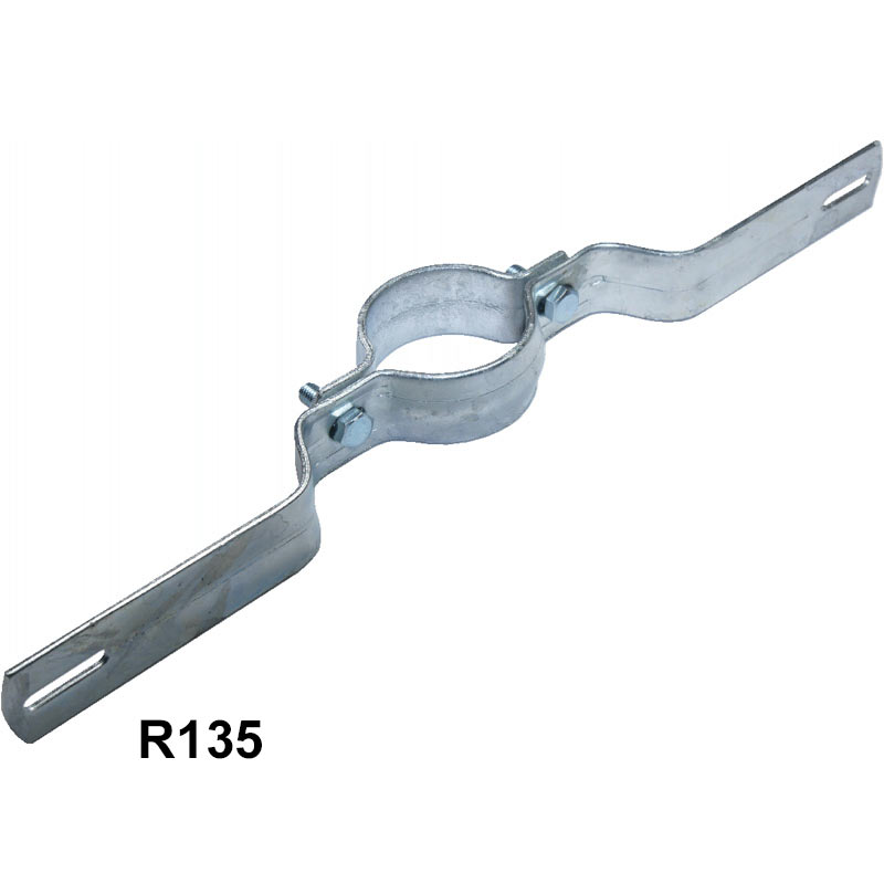 Verzinkte Rohrschelle Ø 48, 60 und 76 mm, Lochabstand 70 bis 900 mm, ein- / doppelseitig – Bild 8