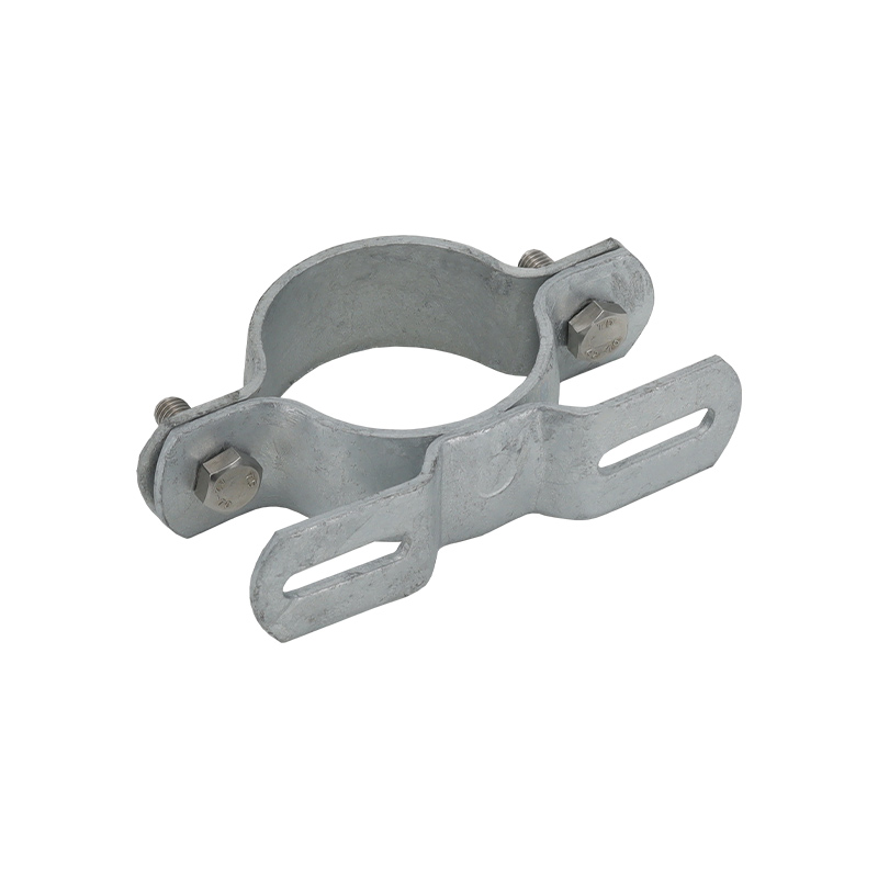 Verzinkte Rohrschelle Ø 48, 60 und 76 mm, Lochabstand 70 bis 900 mm, ein- / doppelseitig