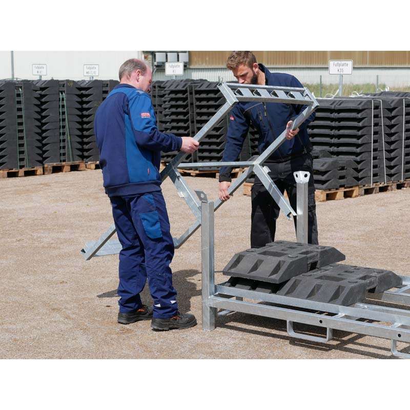 Schaftrohr-Adaptierung für bis zu 20 Schaftrohre, Aufsatz für Transporttraverse 3B214 – Bild 4