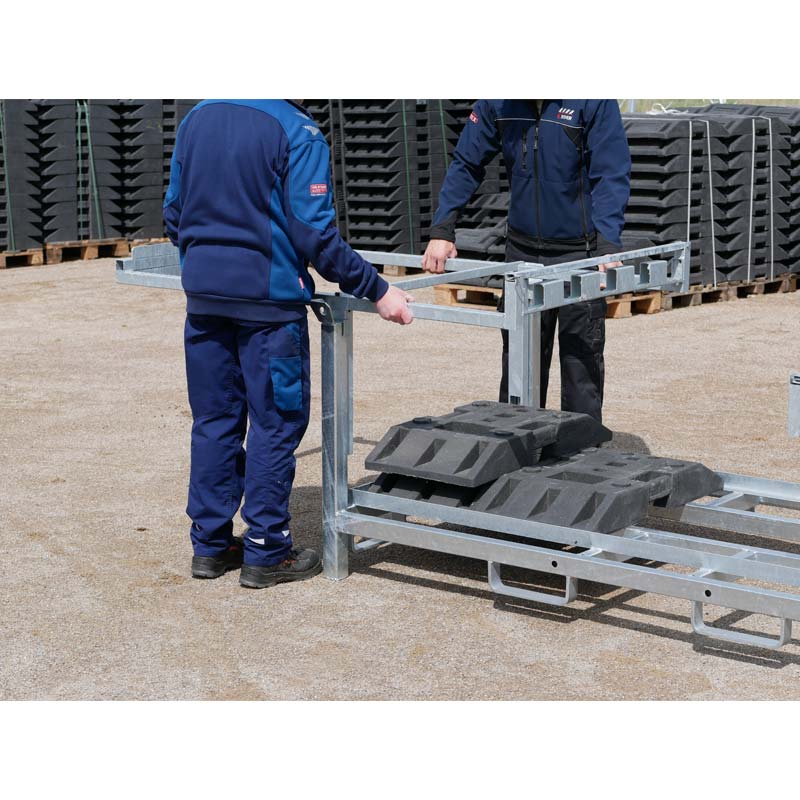 Schaftrohr-Adaptierung für bis zu 20 Schaftrohre, Aufsatz für Transporttraverse 3B214 – Bild 5