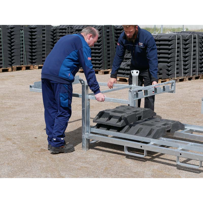 Schaftrohr-Adaptierung für bis zu 20 Schaftrohre, Aufsatz für Transporttraverse 3B214 – Bild 6