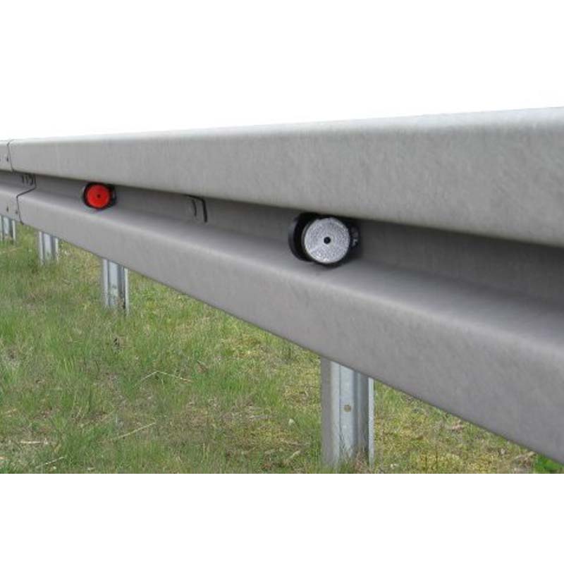 Schutzplanken-Reflektoren Ø 60 mm aus Kunststoff in Rot und Weiß – Bild 5