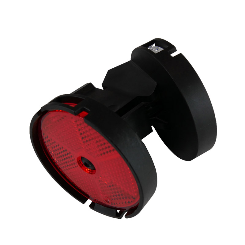 Schutzplanken-Reflektoren Ø 60 mm aus Kunststoff in Rot und Weiß