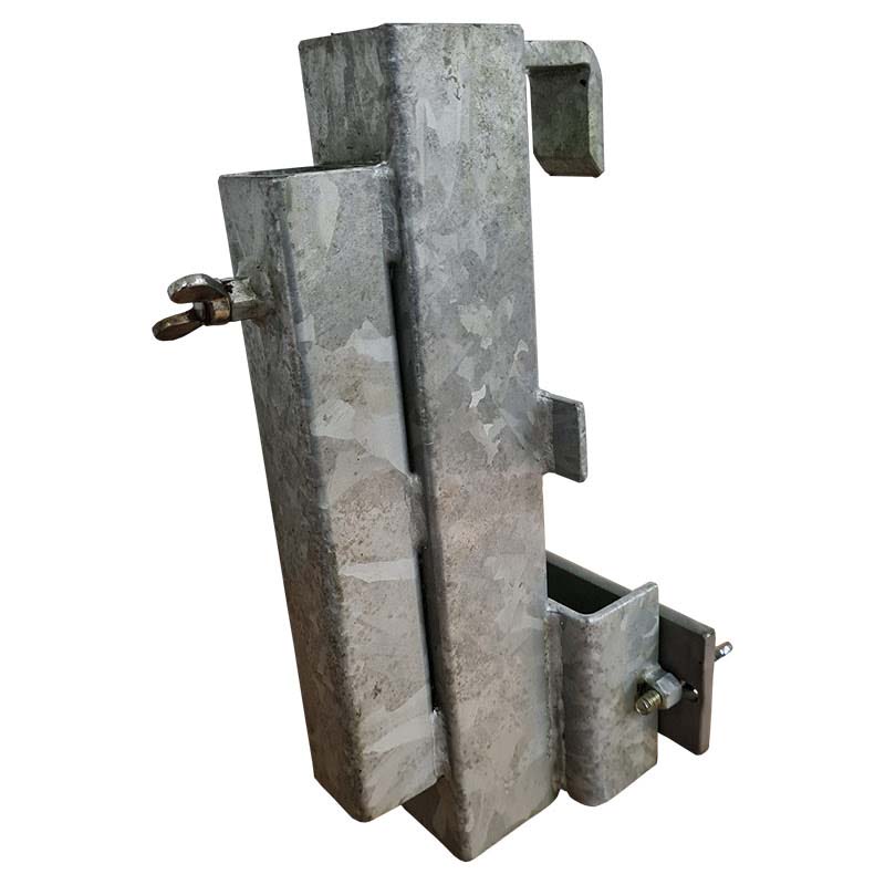 Schutzplankenhalter für Vierkantrohre 40 x 40 und 60 x 60 mm von horizont – Bild 2