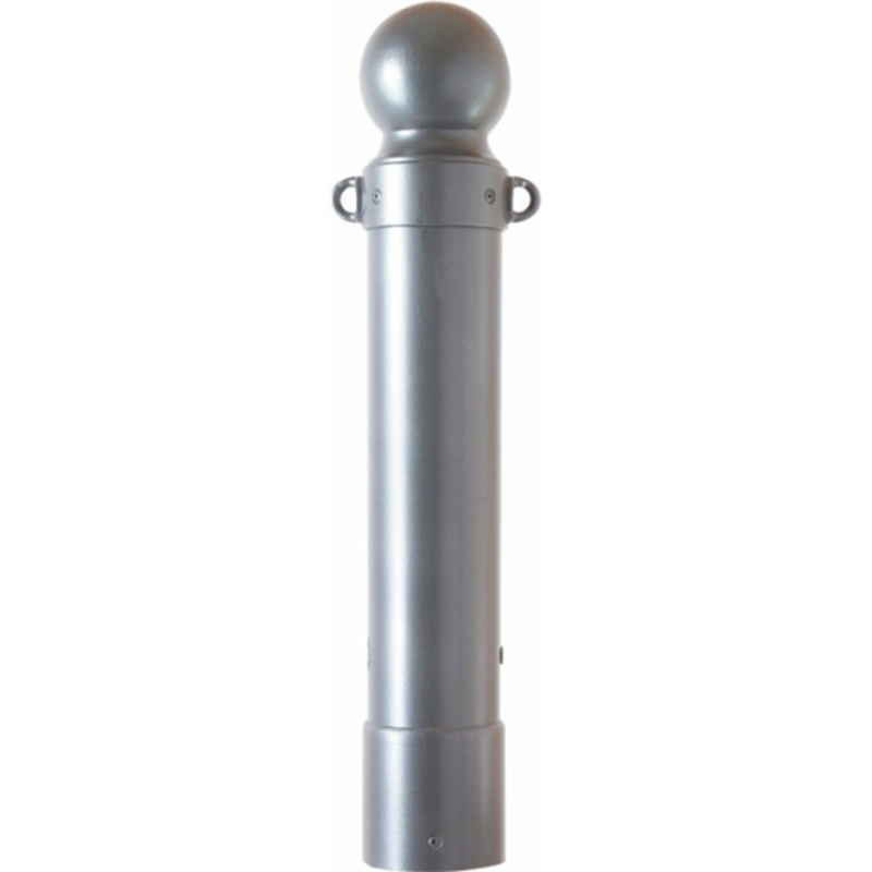 Stilpoller Serie 40140 Stahlrohr Ø 140 mm, Kugelkopf & Kettenösen, ortsfest/herausnehmbar