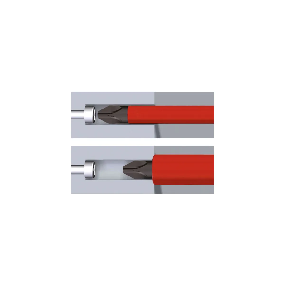 WIHA SoftFinish Electric slimFix Xeno Schraubendreher 3281 SL/PZ2x100 22036330 – Bild 3